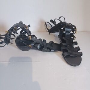 ASH Tall Gladiator Women's Leather Sandals Sz 8 1/2 Look At Pics NWOT
